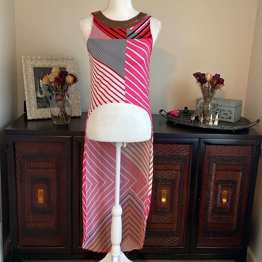 bebe High Low Tank Top size Small